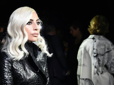 Lady Gaga au défilé Celine à Paris, le 28 septembre 2018 - Anne-Christine POUJOULAT [AFP]