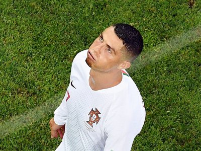 L'attaquant vedette de l'équipe du Portugal Cristiano Ronaldo face à l'Uurguay au Mondial-2018 , le 30 juin 2018 à Sotchi - Kirill KUDRYAVTSEV [AFP/Archives]