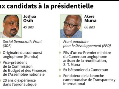 Cameroun : principaux candidats à la présidentielle - [AFP]