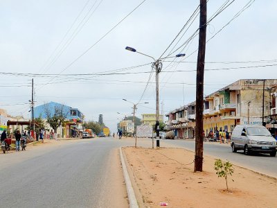Une rue de Montepuez, le 3 août 2018 au Mozambique - EMIDIO JOSINE [AFP]