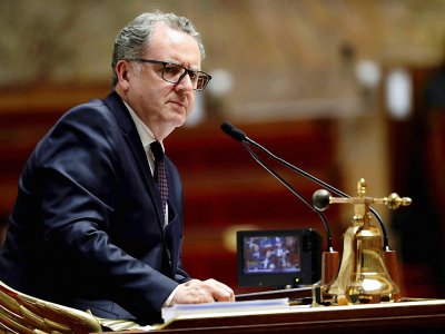 Le président de l'Assemblée nationale Richard Ferrand, dans l'hémicycle de l'Assemblée à Paris le 3 octobre 2018 - Thomas SAMSON [AFP/Archives]