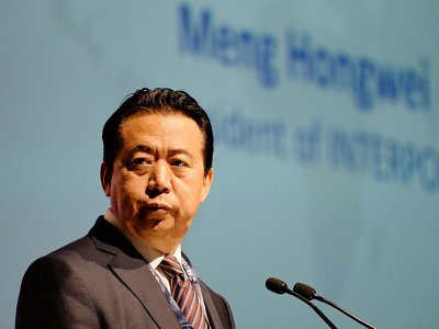 L'ex-président d'Interpol Meng Hongwei, le 4 juillet 2017 à Singapour - ROSLAN RAHMAN [AFP/Archives]