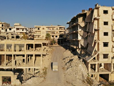 Le quartier Maaret al-Numan, au nord de la province d'Idleb en Syrie, le 27 septembre 2018 - OMAR HAJ KADOUR [AFP/Archives]