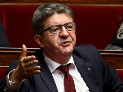 Jean-Luc Mélenchon, chef de la France Insoumise, à l'Assemblée nationale, le 17 octobre 2018 à Paris - Eric FEFERBERG [AFP]