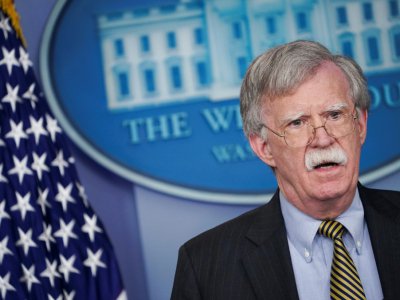 John Bolton, conseiller à la sécurité nationale, lors d'un point de presse à la Maison Blanche, le 3 octobre 2018 à Washington - Mandel NGAN [AFP/Archives]