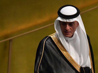 Le ministre saoudien des Affaires étrangères, Adel al-Jubeir, le 28 septembre 2018 à l'ONU, à New York - Angela Weiss [AFP/Archives]