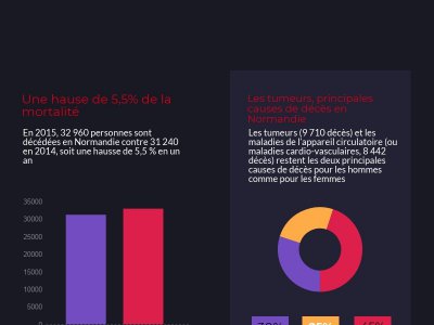 La mortalité en Normandie - Infographie - Julien Hervieu