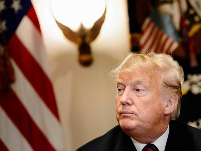 Le président américain Donald Trump à la Maison Blanche, le 23 octobre 2018 à Washington - Brendan Smialowski [AFP]