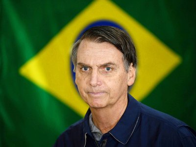 Le candidat d'extrême droite Jair Bolsonaro, le 7 octobre 2018 à Rio de Janeiro, au Brésil - Mauro PIMENTEL [AFP/Archives]