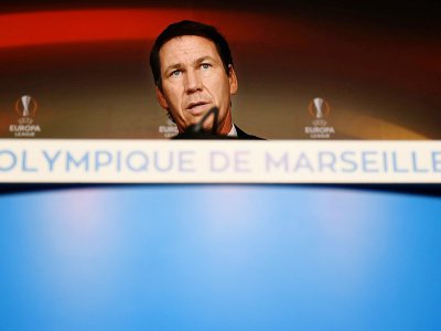 L'entraîneur de l'OM Rudi Garcia, le 8 mai 2018 à Marseille - Boris HORVAT [AFP/Archives]