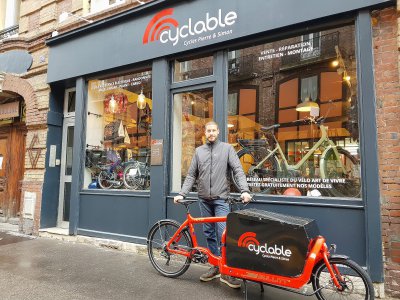 Le magasin Cyclable propose notamment des vélos électriques, pliables et cargo. - Amaury Tremblay