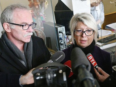 Les parents d'Alexia Daval, Jean-Pierre et Isabelle Fouillot, le 30 octobre 2018 après une audience à la cour d'appel de Besançon - Sebastien Bozon [AFP]