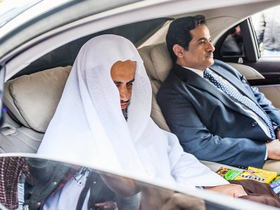 Le procureur général saoudien Abdallah Al-Muajab quitte le consulat saoudien à Istanbul, le 30 octobre 2018 - BULENT KILIC [AFP]