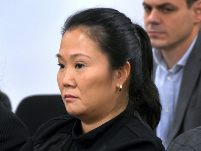 Keiko Fujimori, la leader de l'opposition au Pérou, lors de l'audience au terme de laquelle elle est envoyée pour trois ans de prison préventive, le 31 octobre 2018 à Lima. - HO [Peruvian Judiciary/AFP]