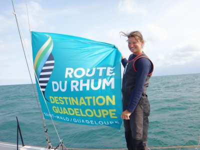 Claire Pruvot sera au départ de la Route du Rhum 2018, ce dimanche 4 novembre 2018 à Saint-Malo. Avec sept autres normands, la Calvadosienne voudra rallier la Guadeloupe le plus rapidement possible.  - B.Q