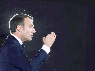 Le président Emmanuel Macron à Pont-à-Mousson le 5 novembre 2018 - Ludovic MARIN [POOL/AFP]
