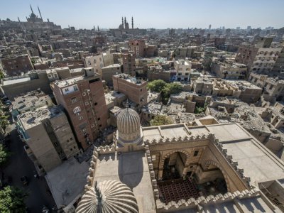L'une des mosquées du quartier islamique et historique du Caire, le 28 octobre 2018 - Khaled DESOUKI [AFP]