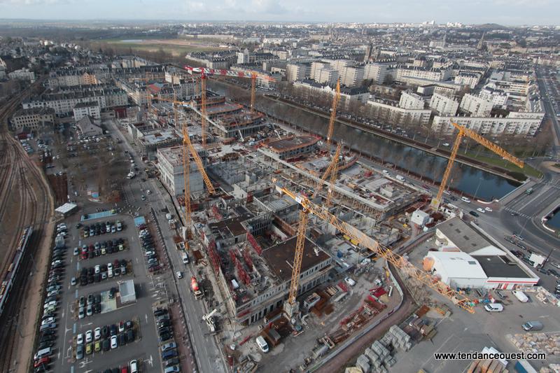 Le chantier des Rives de l'Orne à Caen - Mars 2012 - Safaur