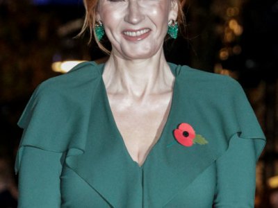 La romancière britannique J. K. Rowling pour la première mondiale de "Les Crimes de Grindelwald" à Paris, le 8 novembre 2018 - Geoffroy VAN DER HASSELT [AFP]