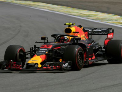Red Bull RB14 de Max Verstappen va terminer 2e du GP du Brésil sur le circuit Interlagos de Sao Paulo, le novembre 2018 - Mauro Pimentel [AFP]