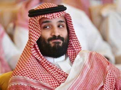 Le prince héritier saoudien Mohammed ben Salmane, dit "MBS", lors d'une conférence économique à Ryad, le 23 octobre 2018 - FAYEZ NURELDINE [AFP/Archives]
