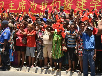La Papouasie-Nouvelle-Guinée a déroulé le tapis rouge pour la délégation de Pékin - Peter PARKS [POOL/AFP]