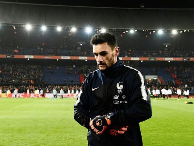 Le gardien français Hugo Lloris lors de la défaite face aux Pays-Bas à Rotterdam en Ligue des nations le 16 novembre 2018 - JOHN THYS [AFP]
