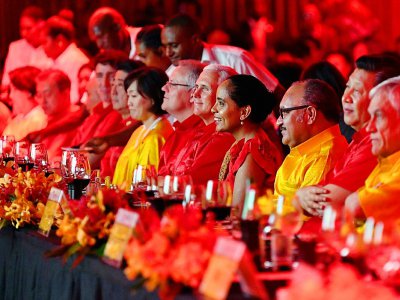 Le dîner de gala du sommet de l'Apec, le 17 novembre 2018 à Port Moresby, en Papouasie-Nouvelle-Guinée - SAEED KHAN [AFP]