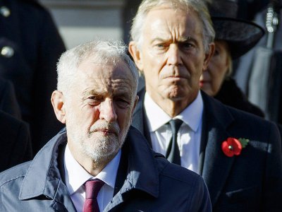 Jeremy Corbyn, leader du Labour, le principal parti d'opposition, à Londres, le 11 novembre 2018 - Tolga AKMEN [AFP/Archives]