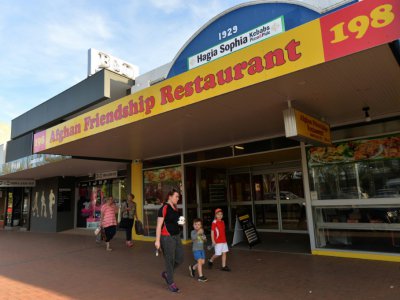 La devanture du restaurant d'Ali, le 28 septembre 2018 à Griffith en Australie - PETER PARKS [AFP]