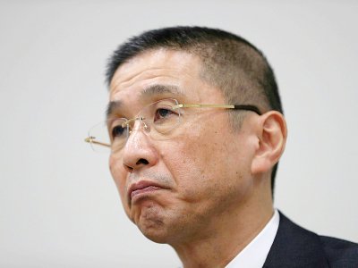Le président exécutif de Nissan, Hiroto Saikawa, lors d'une conférence de presse à Yokohama, le 19 novembre 2018 - Behrouz MEHRI [AFP]