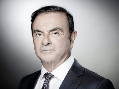 Le PDG de l'alliance Renault-Nissan-Mitsubishi Motors Carlos Ghosn, lors d'une séance photo au siège de Renault à Boulogne-Billancourt, le 12 septembre 2018 - JOEL SAGET [AFP/Archives]