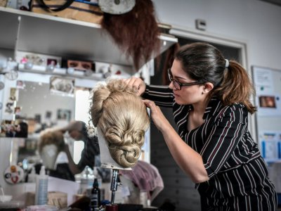 A l'atelier de perruques de l'Opéra de Paris, le 6 novembre 2018 - STEPHANE DE SAKUTIN [AFP]