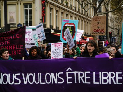 Manifestation contre les violences sexistes et sexuelles à Paris le 24 novembre 2018 - - [AFP]