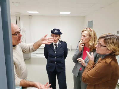 Nicole Belloubet a visité l'unité santé du centre pénitentiaire du Havre. - Gilles Anthoine