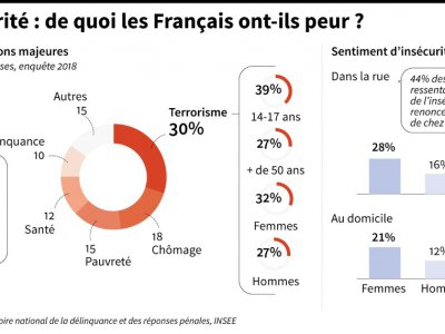 Insécurité : de quoi les Français ont-ils peur ? - Marie ALBERT [AFP]
