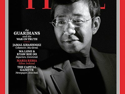 La journaliste philippine Maria Ressa, en Une du magazine Time - Moises SAMAN [TIME Inc./AFP]
