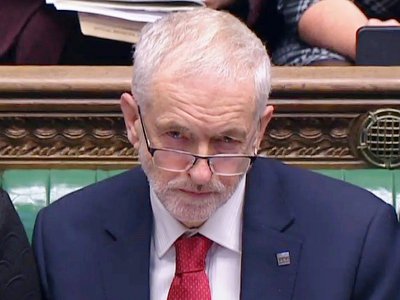 Jeremy Corbyn, chef de l'opposition travailliste, le 21 novembre 2018 à la Chambre des Communes de Londres - HO [PRU/AFP/Archives]