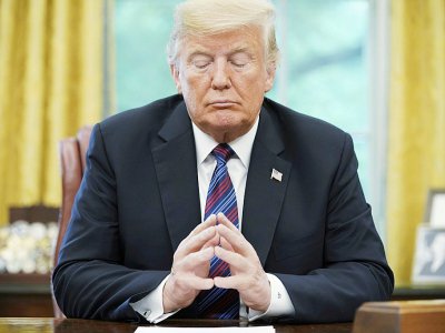 Le président Donald Trump dans le Bureau Ovale le 27 août 2018 à Washington DC - MANDEL NGAN [AFP/Archives]