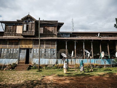 Le palace Sheik Ojele construit en 1890, le 29 novembre 2018 à Addis Abeba, en Ethiopie - EDUARDO SOTERAS [AFP]