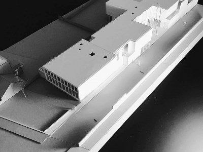 La maquette du futur bâtiment de la MJC Venoix. - MJC Venoix