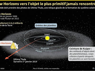 New Horizons vers l'objet le plus primitif jamais rencontré - Jonathan WALTER [AFP]