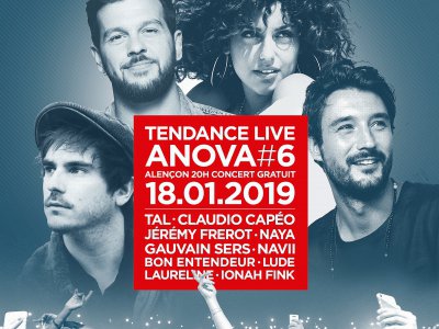 Tendance Live Anova numéro 6, le vendredi 18 janvier 2019 - Tendance Ouest