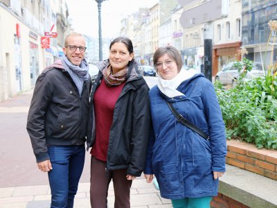 Alexis Petitet, Valérie-Anne Varette et Sophie Petitet font partie des Manchois qui sont du voyage. - Célia Caradec