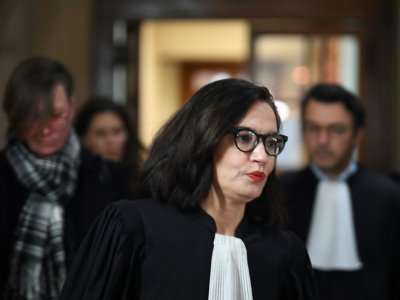 Sophie Obadia (c), l'avocate de la Canadienne Emily Spanton, arrive à la Cour d'assises, le 14 janvier 2019 à Paris - Eric FEFERBERG [AFP]