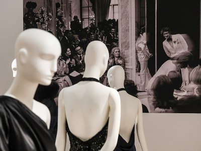 Catherine Deneuve a décidé de mettre aux enchères la quasi intégralité de ses vêtements Saint Laurent à la suite de la vente de sa maison en Normandie, où elle conservait cette garde-robe - ALAIN JOCARD [AFP]