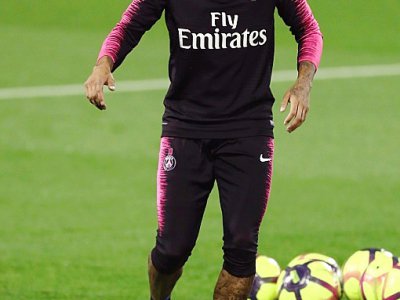 L'attaquant brésilien du Paris-SG, Neymar, à l'entraînement, à Doha au Qatar, le 16 janvier 2019 - KARIM JAAFAR [AFP/Archives]
