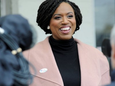 L'élue démocrate Ayanna Pressley, le 6 novembre 2018 - Joseph PREZIOSO [AFP/Archives]