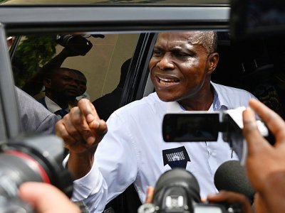 L'opposant Martin Fayulu conteste les résultats de l'élection présidentielle en RDC, le 12 janvier 2019 à Kinshasa - TONY KARUMBA [AFP/Archives]