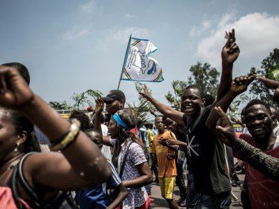 Des partisans de Félix Tshisekedi, le 10 janvier 2019 à Kinshasa, en RDC - John WESSELS [AFP/Archives]
